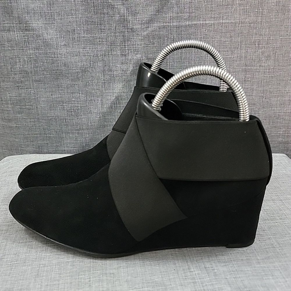 Stuart Weitzman Coban Suede Wedge Booties, Women'… - image 7